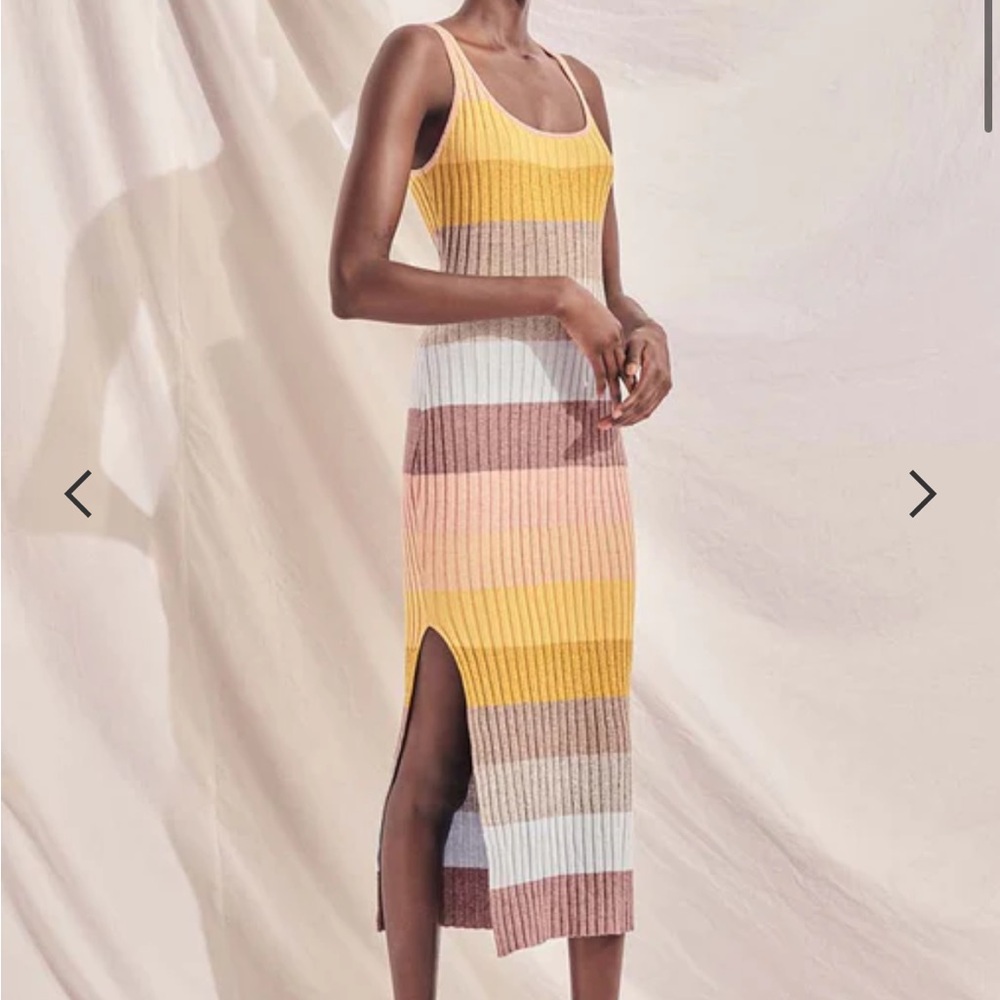 NWT SAYLOR Emsey Midi Knit Dress Size L